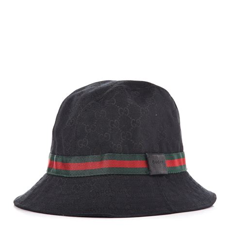 gucci visor black|authentic Gucci bucket hat.